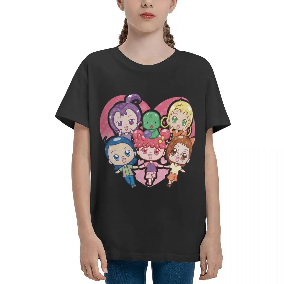 오자마조 도레미 매지컬 걸 그룹 아트 도레미 빈티지 활동 대회, 10 대 기본 반팔 티셔츠, 산뜻한 캐주얼 티 