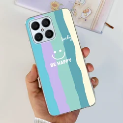 Floral Butterfly Pattern Soft Silicone TPU Back Cover Case for Honor X8 4G (PEACOCK BLUE)