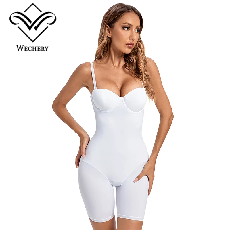 Women Playsuit Casual Body Shapewear Bodysuit Skinny Romper With Cup