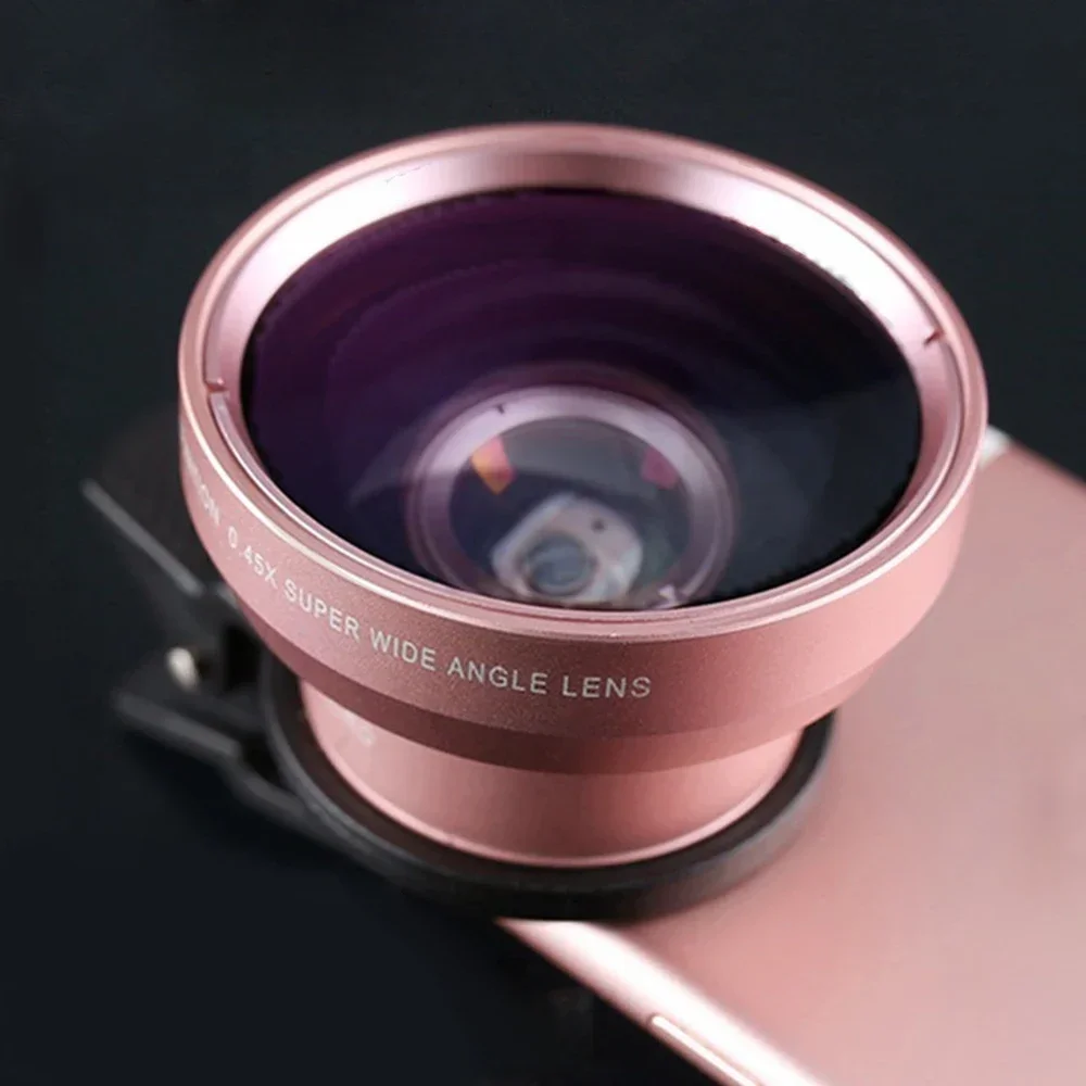 Professional HD 2-in-1 Phone Camera Lens: 0.45X Wide Angle & 12.5X Macro
