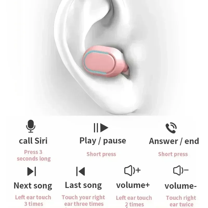 TWS Fone Bluetooth Headphones Earphone Bluetooth earbuds Wireless Bluetooth Headset with Mic LED Display Earbuds for Xiaomi 5