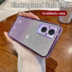 Fashionable Clear Soft Protective Phone Case with Camera Lens Guard for OPPO and OnePlus Models (Sfdd purple)