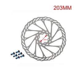 High-Performance Disc Brake Rotor with Heat Dissipation for Road and Mountain Bikes (160mm, 180mm, 203mm) (1 PC 203MM)
