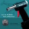 up to 6.4mm Air Rivet Gun Pneumatic Riveting Tool Riveter for 4.0-6.4 mm Blind Rivets Z6400 2