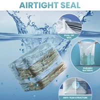1pc No Need Pump Vacuum Bags Large Plastic Storage Bags for Storing Clothes Blankets Compression Empty Bag Travel Accessories 2