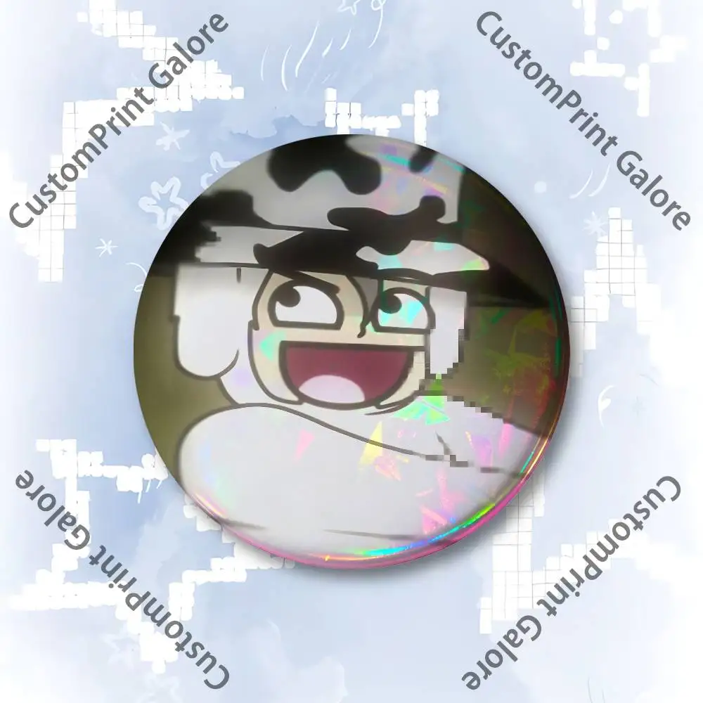 S-Slendytubbies Enamel Pin Tinplate Round Brooch - Cosplay Nijigen Otaku Culture Collectible
