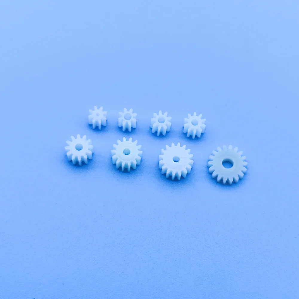 10pcs 18-3A Plastic Motor Shaft Gear Sets 8-18 Tooth 1-3mm Hole Diameter DIY Helicopter Robot Toys