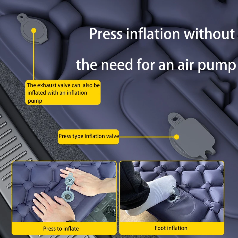High-quality Car Inflatable Bed Trunk Leveling Pad Mattress Sleeping Pad Car Converted Bed Foldable Travel Camping