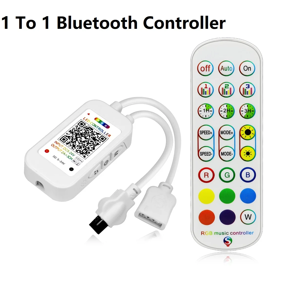 ตัวเลือกสินค้า ตัวควบคุมไฟ LED RGB บลูทูธ ควบคุมด้วยแอปพลิเคชัน