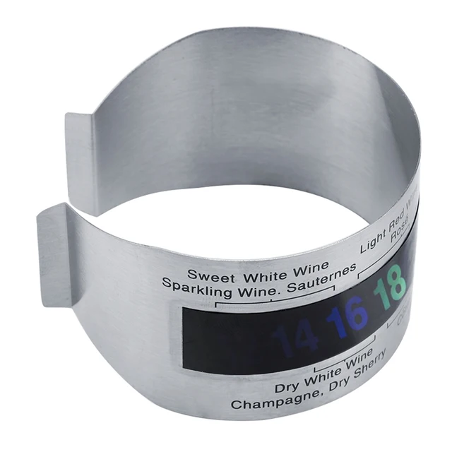 Termometro Da Polso Per Vino In Acciaio - Display LCD Per Bottiglia Birra E Vino - Foto 10