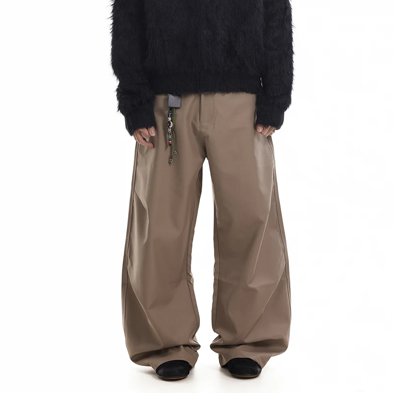 PFNW American Vintage Baggy Pleated Loose Wide Leg Scimitar Suit Pants Men's Simple Micro Lounge Pants Spring 2025 New 28W5992 2