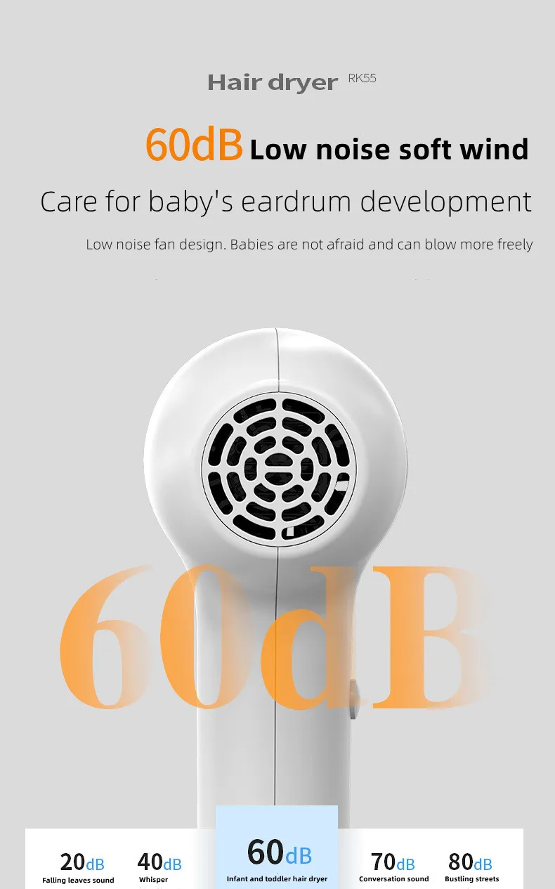 New Children's Hair Dryer Silent Zero Radiation Intelligent Constant Temperature