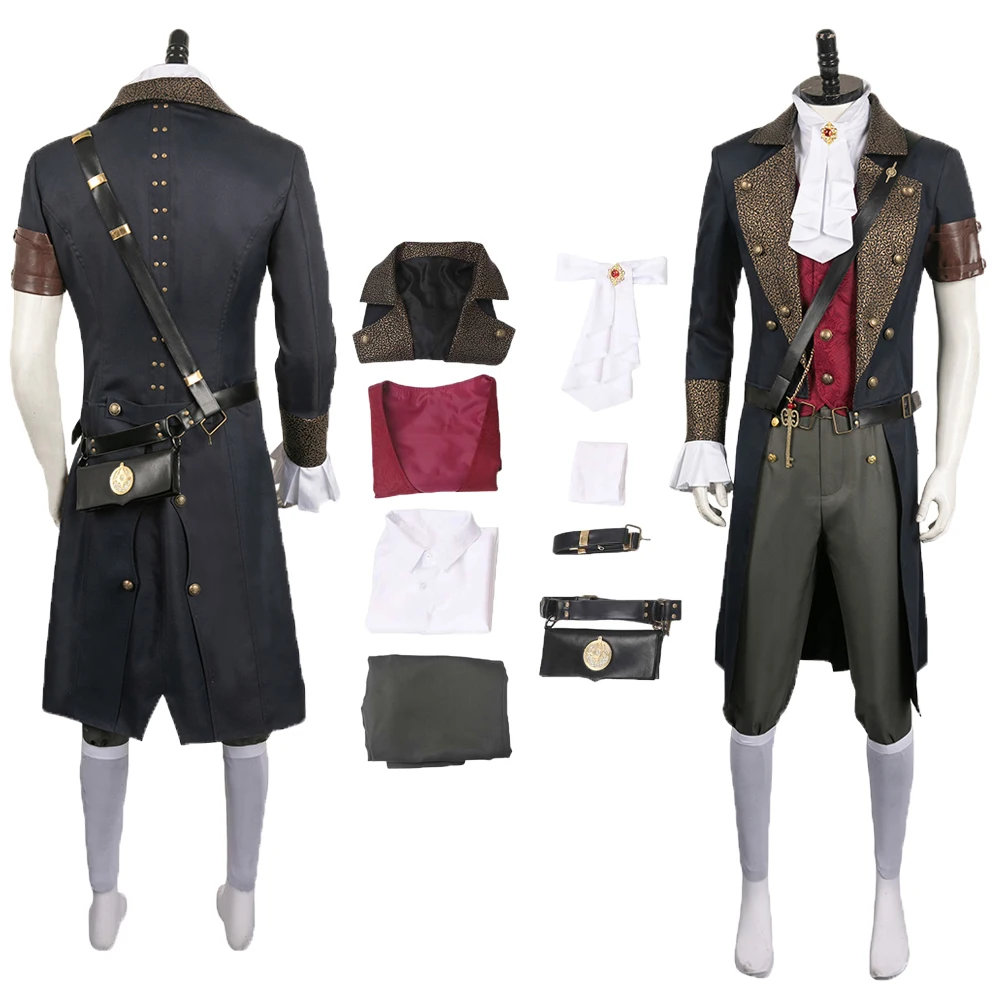 Game Lies Of P Cosplay Costume Outfit Fantasy Coat Shirt Pants For Adult Men Maschio Roleplay Halloween Carnival Suit Accessori