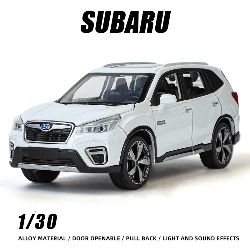 1:30 Subaru Forester SUV Diecast Car Model Alloy Vehicle Toy Boy