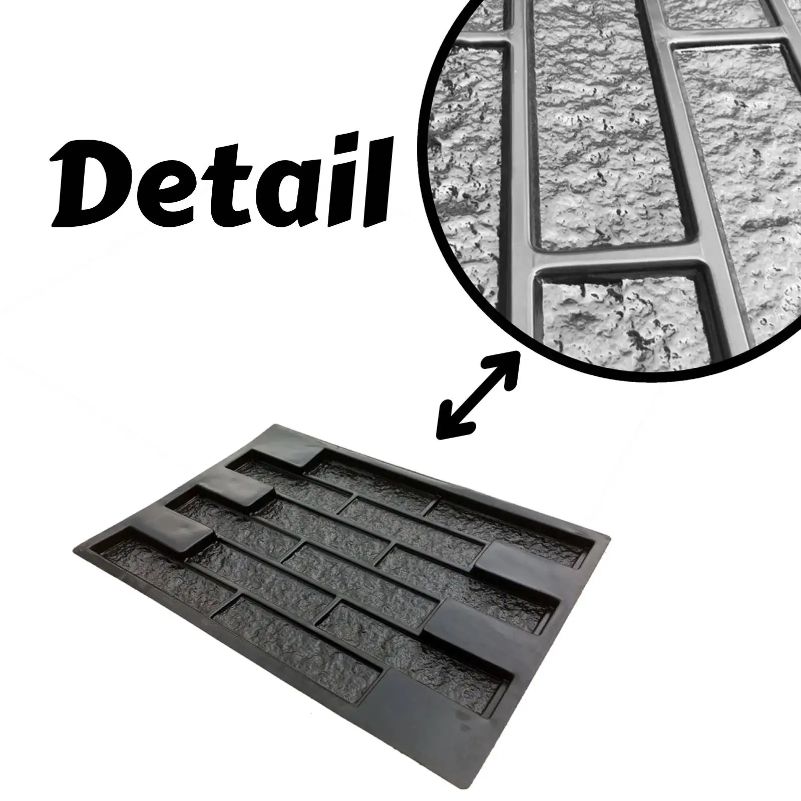Background Brick Mold Tile Decor Concrete Form GardenConcrete Cement Drop Plastic Mold Wall Garden Decorative Brick Plastic