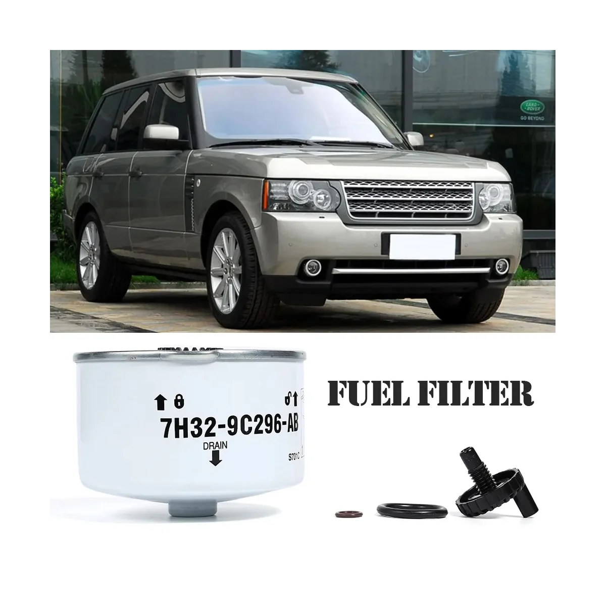 

Fuel Filter LR009705 for Land Rover Range Rover Sport 2007-2013 Discovery 3/4 LR3 LR4 WJI500020 7H32-9C296-AB
