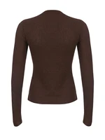 Women Button Front Knit Tops Long Sleeve Lace Patchwork Slim Fit Sweater Fall Fairy Grunge Gothic Y2K Clothes - Image 5