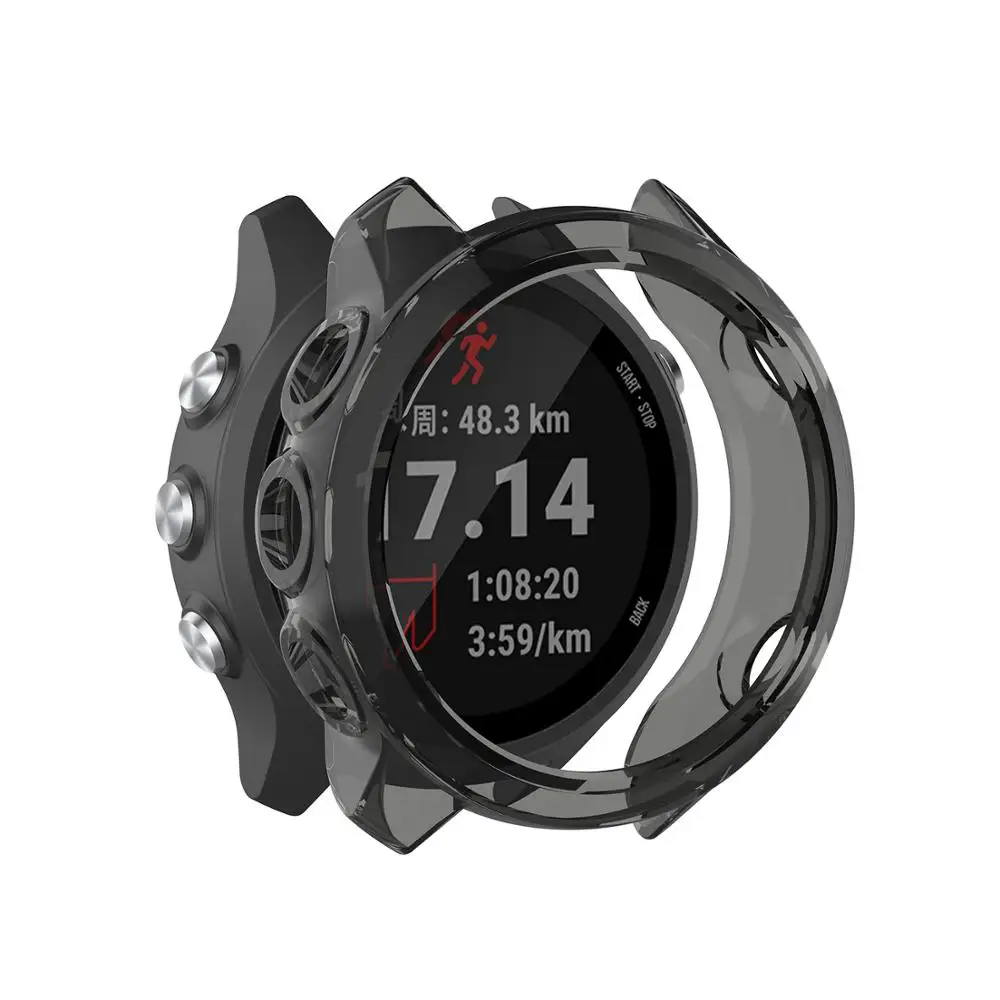 Protective Soft TPU Edge Frame Shell Bumper Case Cover for Garmin Forerunner 245 Series