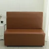 Armless Sofa Cover Hotel Restaurant Home Internet Bar Cafe Stretch Slipcover All-inclusive PU Leather Spandex Couch Cover 5