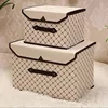 Foldable Clothes and Miscellaneous Items Storage Box Convenient Dustproof Box with Cover Folding Storage Box Wardrobe Organizers 5