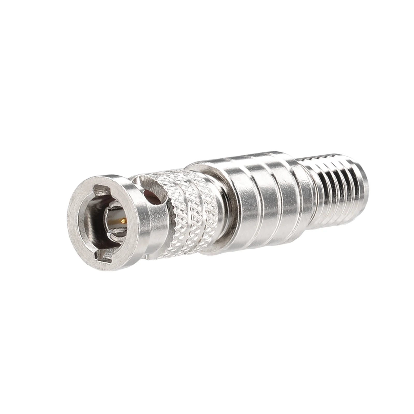75 Ohm HD BNC Straight Crimp Plug Coaxial Connectors for Audio Video Cables