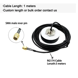 High - Performance Roof Mount Outdoor LoRa Antenna, 868 MHz (1 meter cable)
