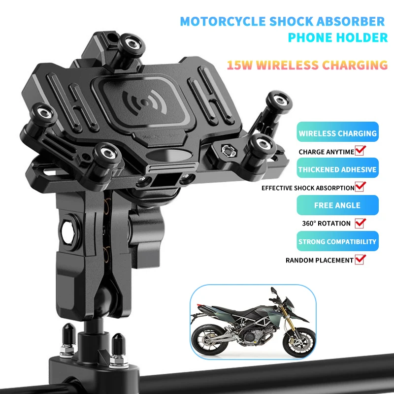 Motorcycle Mobile Phone Holder Wireless Chargingfor For Aprilia DORSODURO 750 DORSODURO1200  Accesorios Bracket motorcycle mobile phone holder wireless chargingfor for aprilia dorsoduro 750 dorsoduro1200 accesorios bracket