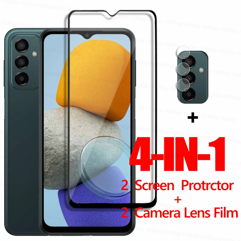 Vetro A Colla Completa Per Samsung Galaxy M23 Pellicola Proteggi Schermo In Vetro Temperato Per Samsung Galaxy M23 M33 Per Samsung M23