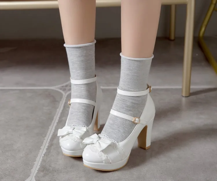 Ballerines En Cuir à Ruban Pour Femme - Fabriqué En Espagne - Talon Carré 2,5 Cm - Semelle Confort Gel Antidérapante