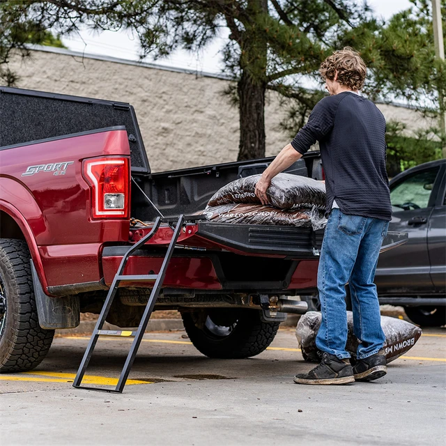 Stahl Pickup Truck Faltbare Heckklappe Step Leiter Passt für Ford