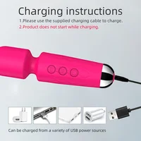 20 Geschwindigkeiten Leistungsstarker AV-Vibrator für Frauen G-Punkt-Klitoris-Stimulator Zauberstab Analdildo Weibliche Masturbation Sexspielzeug für Erwachsene ab 18 Jahren 4