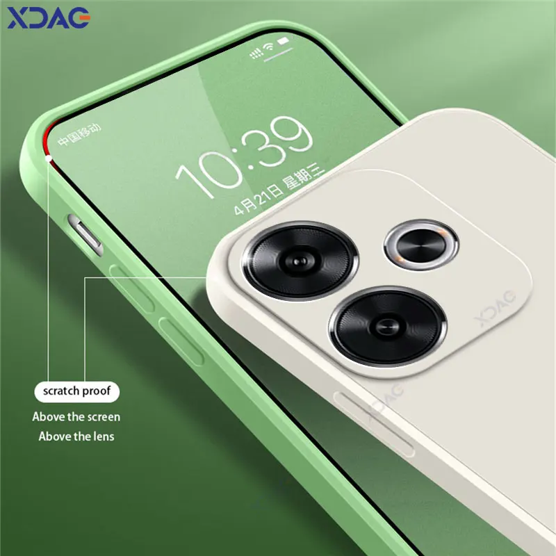 Premium Liquid Silicone Shockproof Phone Case - Full Protective Soft Back Cover for Xiaomi POCO F6 Pro 5G