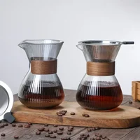 Hand Brewed Glass Coffee Sharing Pot Barista Tools Household Filter Coffee Pot Set Coffeeware Teaware Coffe Accessories 1