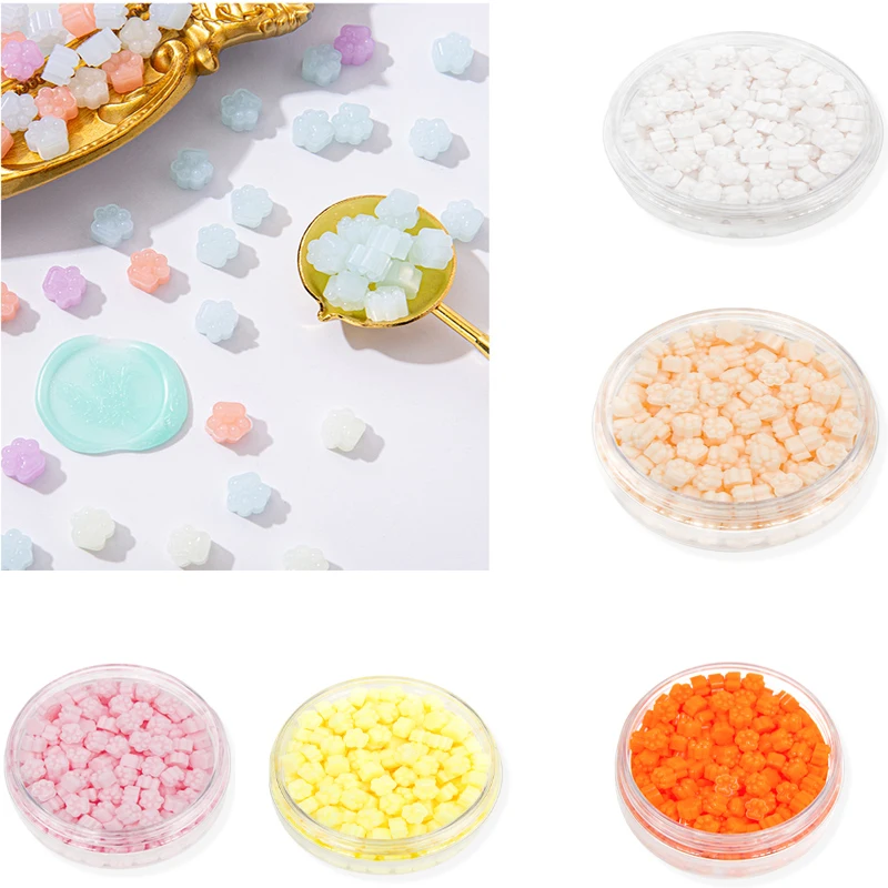 500G Cute Cat Paw Sealing Particelle Di Cera Jelly Color Wax Materiale Fai Da Te Account A Mano Invito Decorazione Studente Cancelleria Artigianale