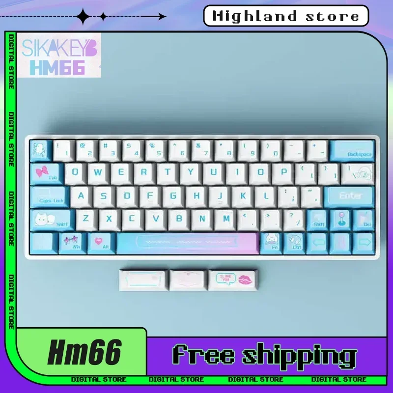 磁気スイッチ付きメカニカルキーボード,クイックトリガー,rgbケーブル 
