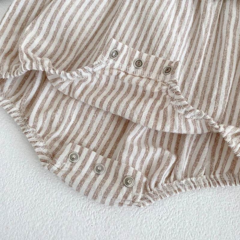 0-6Yrs Fashion Baby Girls Clothes Girls Dress Striped Lace Summer New Baby Girl Romper Sister Matching Outfit Princess Dresses 5