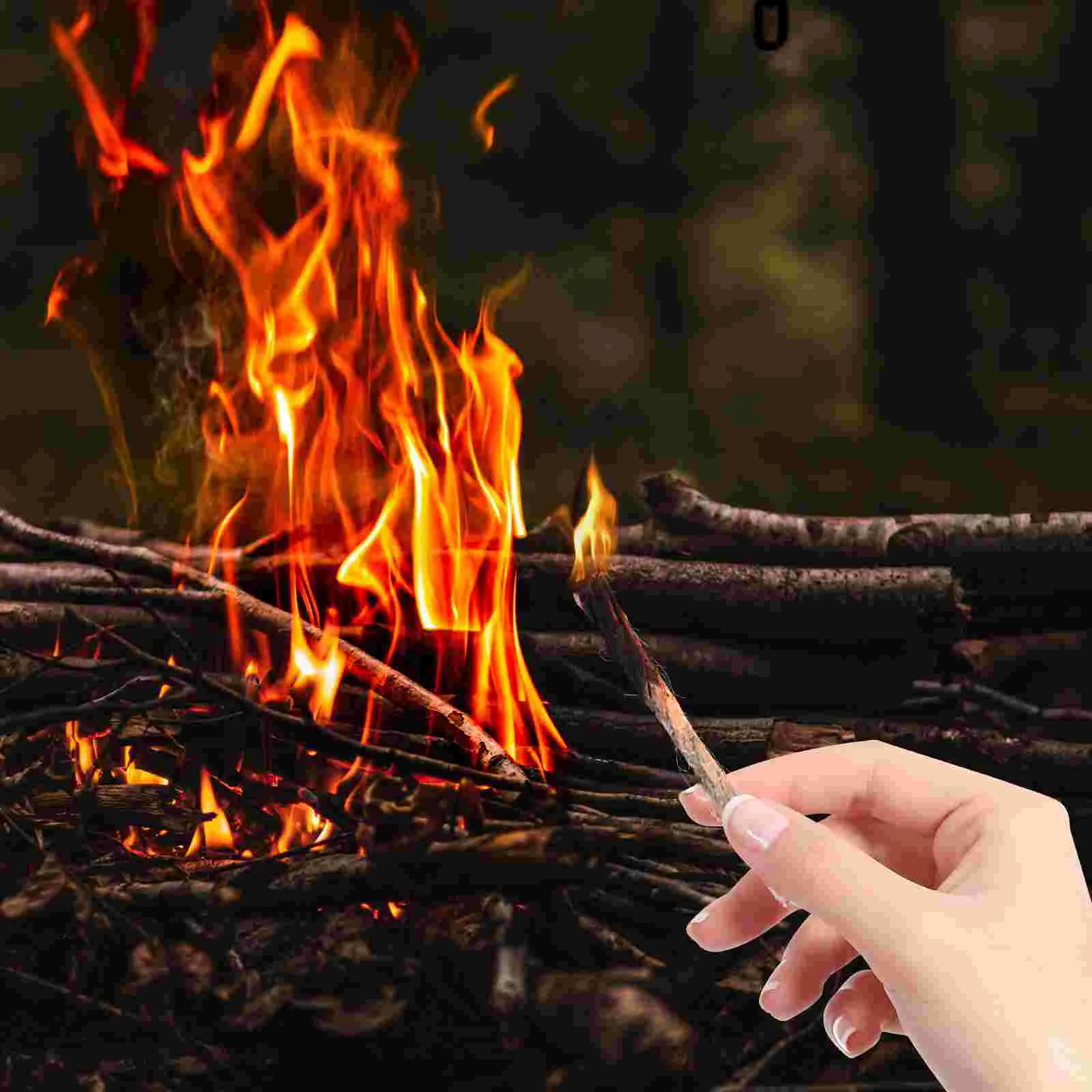 

10pcs Camping Rope Fire Lighters Camping Fire Ropes Portable Burning Ropes Outdoor Fire Ropes