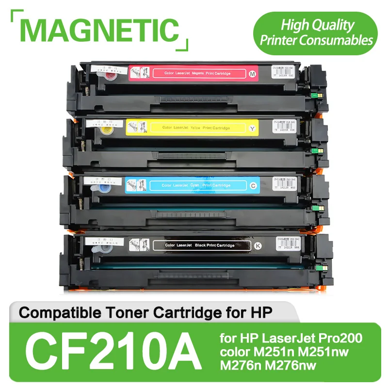 

Compatible CF210A CF211A CF212A CF213A CE320A Toner Cartridge for HP LaserJet Pro200 color M251n M251nw M276n M276nw