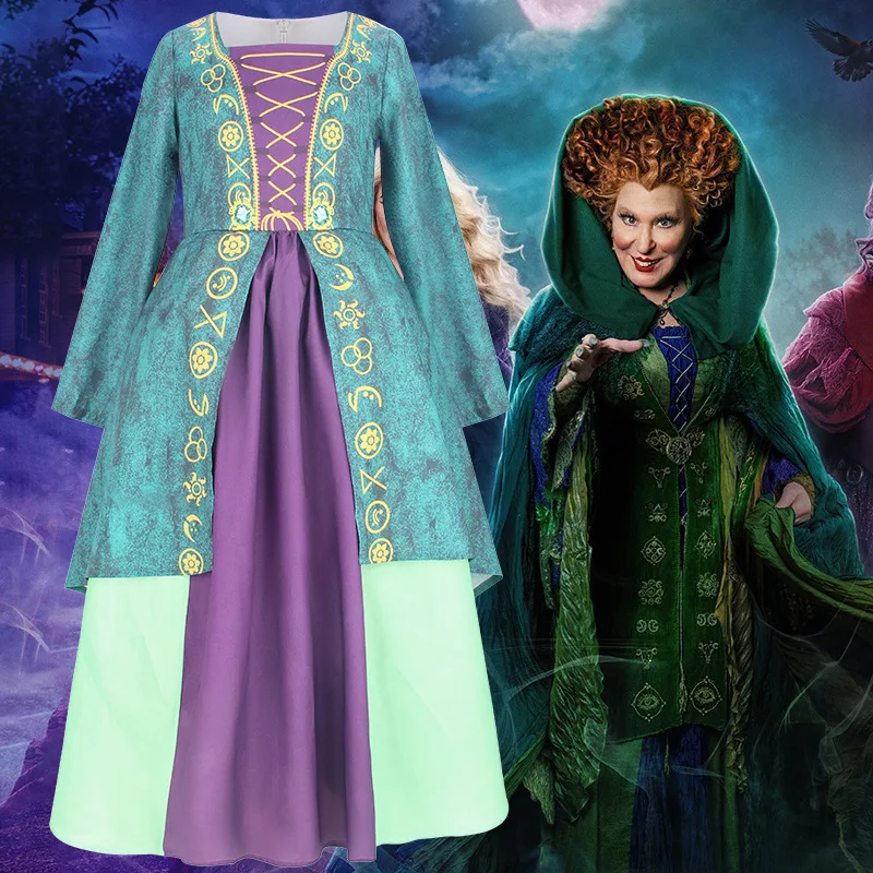 Ragazza Sarah Sanderson Halloween Costume Hocus Pocus Dress Con Corpetto Finto Per Bambini Articoli Per Feste Cosplay