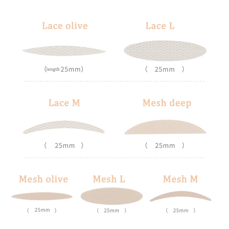 Description Picture 3 of item10 sheets Eyelid Sticker Invisible Double Eyelid Tape Lace/Mesh Type Self Adhesive Double Eye Tape Stickers Eye Makeup Tools