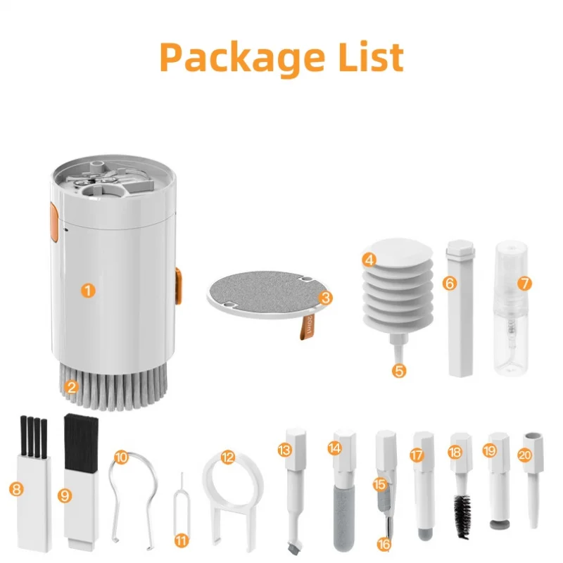 20 in 1 Multi-Functional Digital Camera Headset Mobile Phone Laptop Keyboard Cleaning Tool Set Cleaning Brush Clean Pen 6