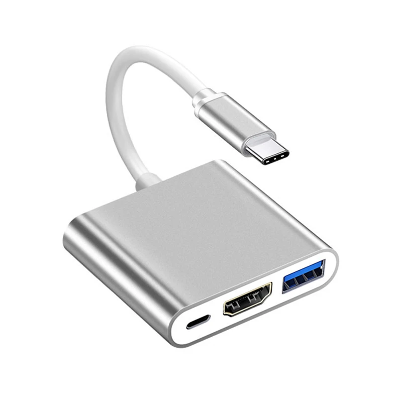 USB Dock USB C Hub to 4K HDMI-Compatible USB 3.0 Type C PD Charging Dock For Macbook iPad Samsung S20 Dex HDTV Projector Nintendo Switch