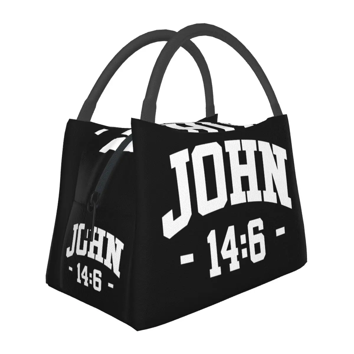 

Lunch Bag Women Catholic Bible John 14 6 14:6 Insulated Cooler Bag Portable Picnic School Christian Canvas Lunch Box Bento Pouch