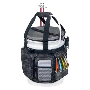 ice fishing gear bucket and seat 1