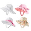 Summer Baby Bucket Hat with Flower Print & Bowknot | Kids Girls Sun Hats for Outdoor, Beach & Holiday - 0-4 Yrs - Gab & Ro