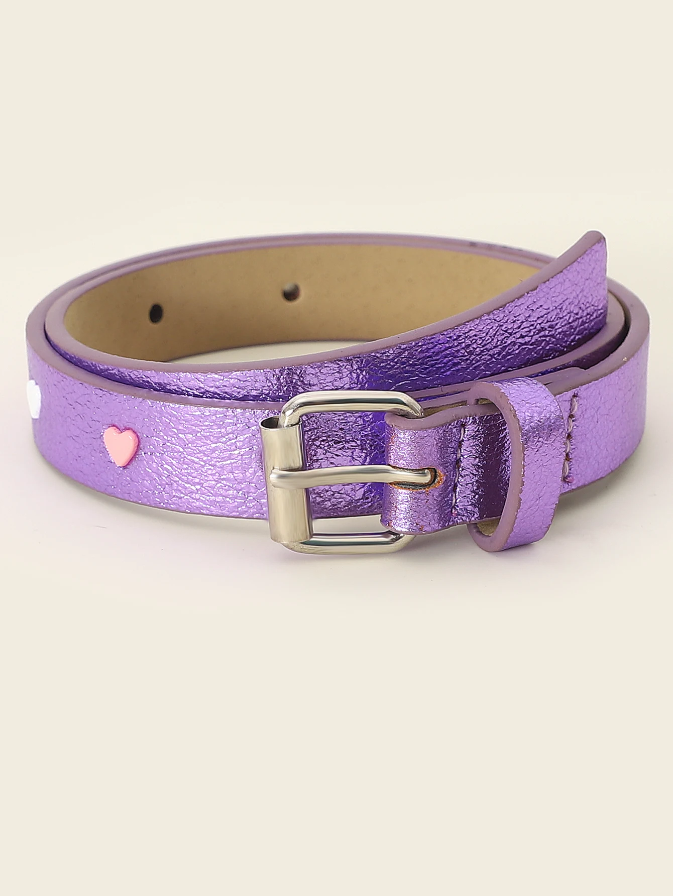 cute kids belt adjustable metal buckle purple kids belt children belt