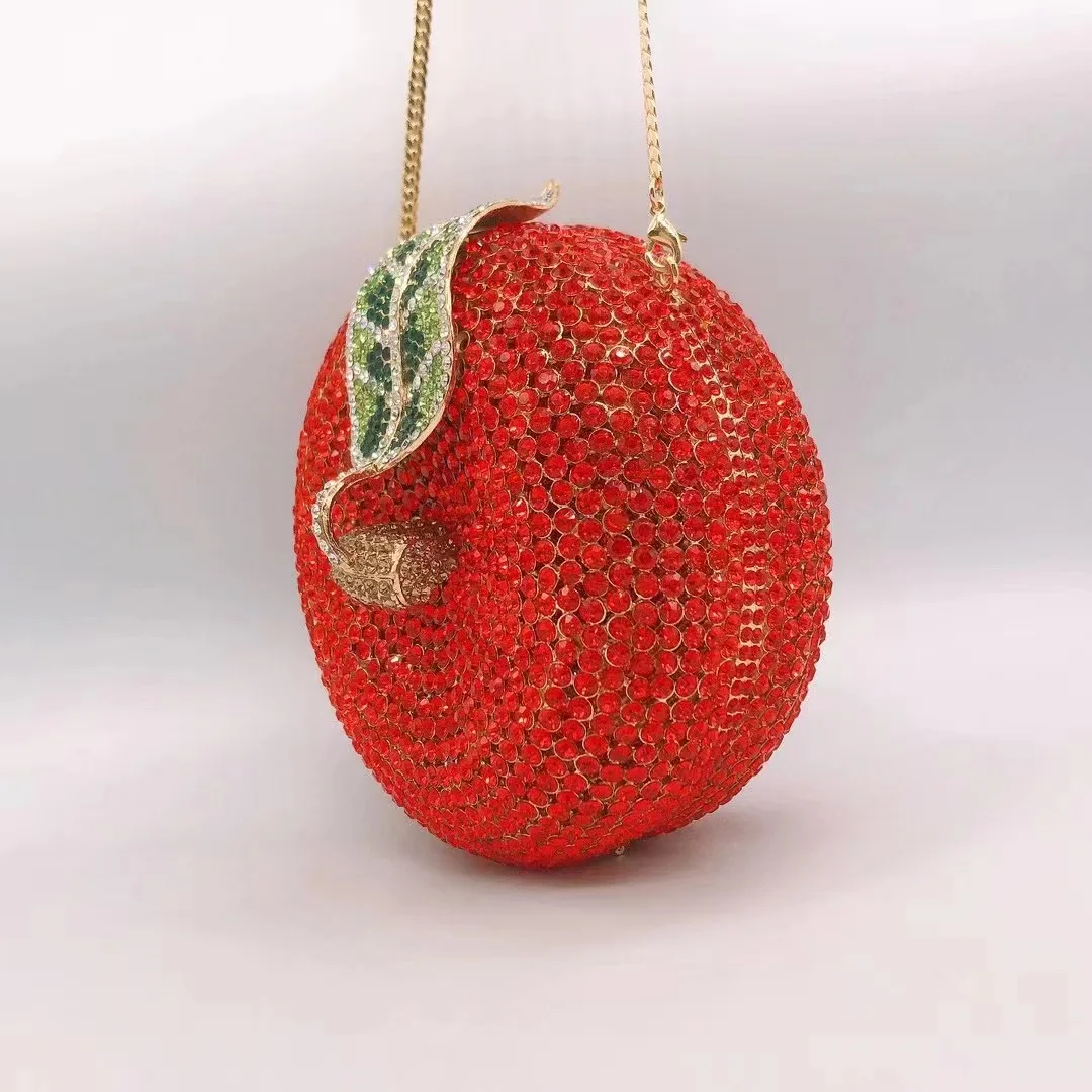 Buy 90s Vintage Red Metal Crystal Evening Bag Swarovski Crystal Snow  White's Red Apple Minaudiere Evening Bag K Baumann Snow White's Apple Purse  Online in India - Etsy