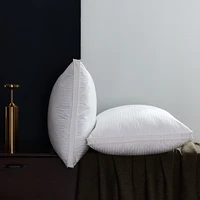 White Goose Down Pillow 2pcs Premium Bed Pillows Back Side Sleeper Pillow for Neck, Shoulder Support Soft Fluffy Hotel Pillows 2