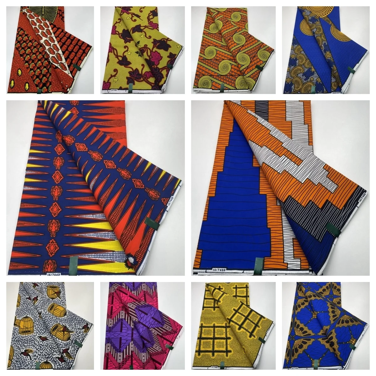 

Африканская ткань восковая печать хлопок 100% Анкара ткань Африканская натуральная Восковая печать Ткань для шитья платья 2024 модный дизайн распродажа сейчас