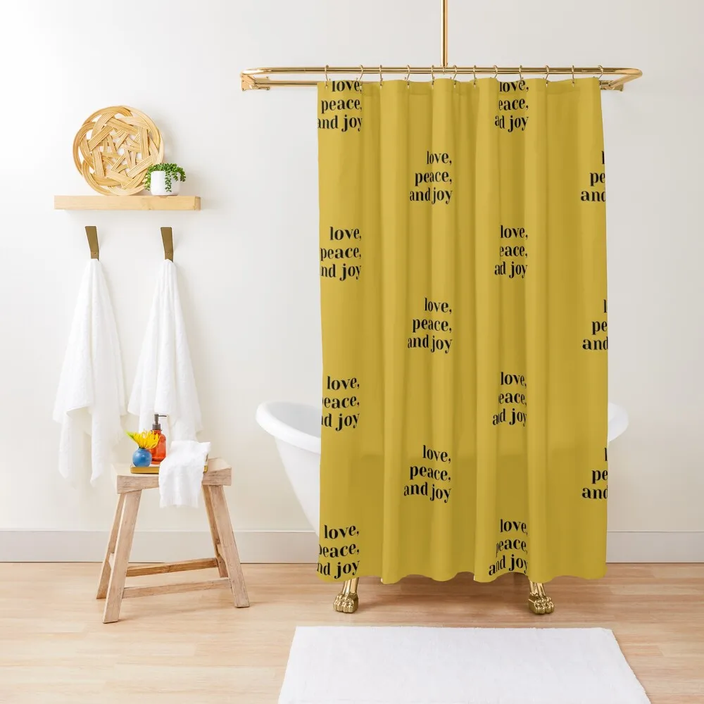 

love, peace, joy | artwork Shower Curtain Toilet Accessories Bathroom In The Bathroom Anime Shower Window Curtain